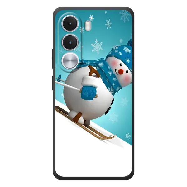 Чохол з принтом «Сніговик на лижах» для Realme C100i