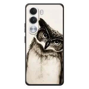 Чехол с птицами на Realme C100i (VPrint) (Сова)