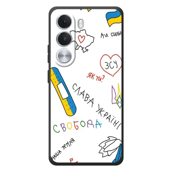 Чохол з принтом «Стикер» для Realme C100i