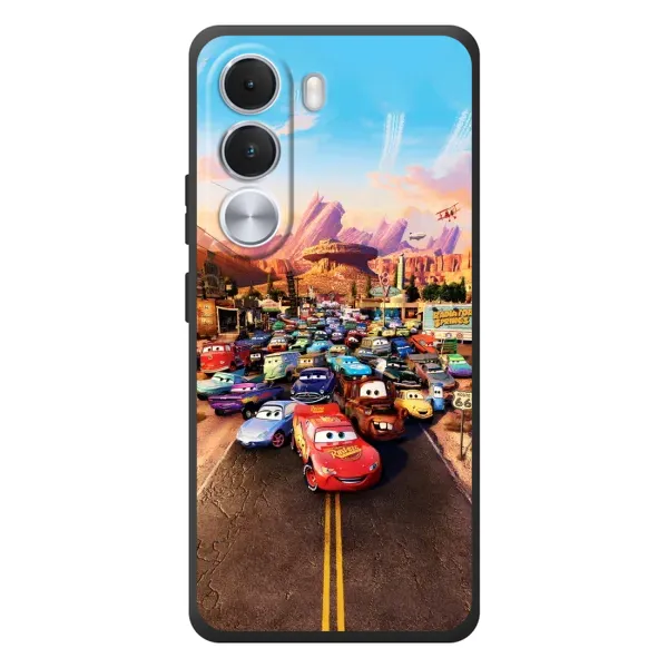 Чехол с принтом «Тачки на трассе» для Realme C100i