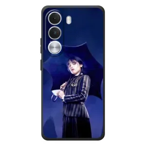 Чохли Венсдей на Realme C100i Уенсдей (AlphaPrint) (Венздей з парасолькою)