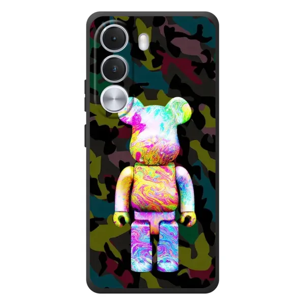 Чохол з принтом «Яскравий Bearbrick» для Realme C100i