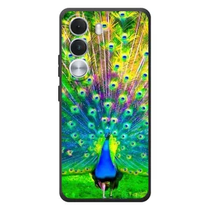 Чехол с птицами на Realme C100i (VPrint) (Яркий Павлин)