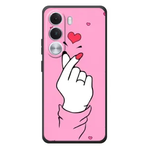 Чохол з принтом для Realme C100i (AlphaPrint - Знак сердечка)