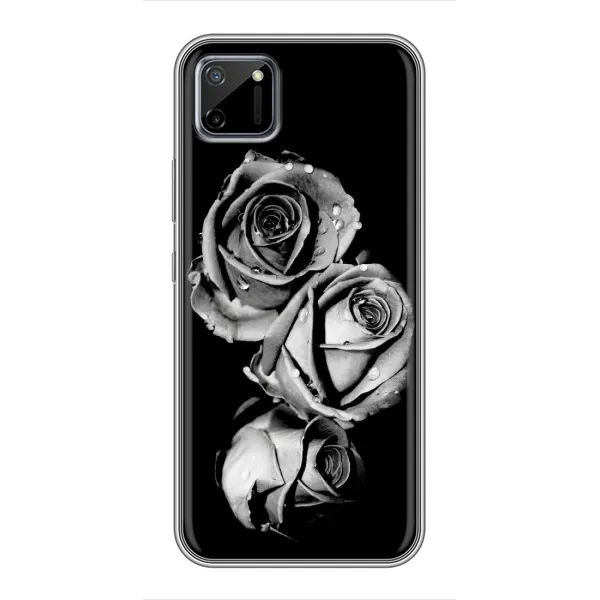 Чехол с принтом «Черная роза» для Realme C11