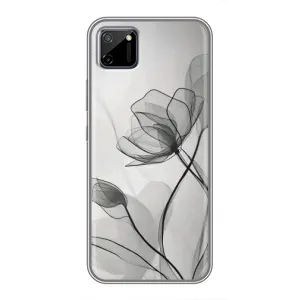 Чехол с принтом «Черные цветы» для Realme C11