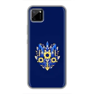 Чехлы для Realme C11  Укр. Символика (AlphaPrint) (Цветочный Герб)