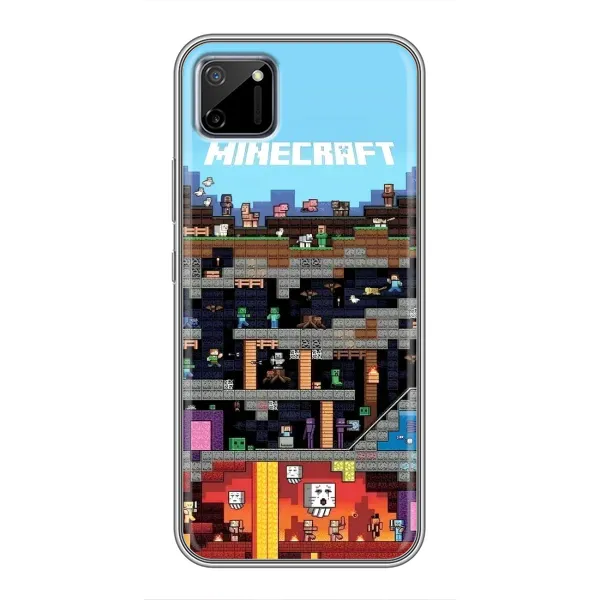 Чохол з принтом «фон Minecraft» для Realme C11