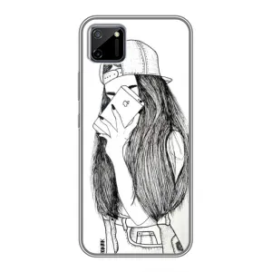 Чехол с печатью для Realme C11 - (Мода) (AlphaPrint) (Фото девочки)