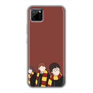 Чехлы с Гарри Поттером для Realme C11 (AlphaPrint) (Гарри с друзьями)