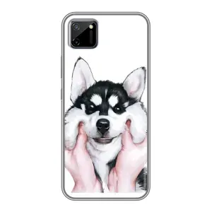 Чехол с Хаски для Realme C11 - (AlphaPrint) (Хаски улыбака)
