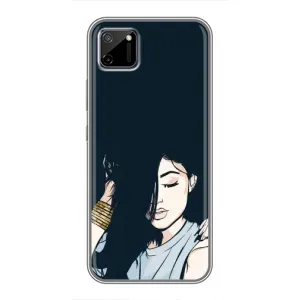 Чехол с печатью для Realme C11 - (Мода) (AlphaPrint) (Красивая девочка)