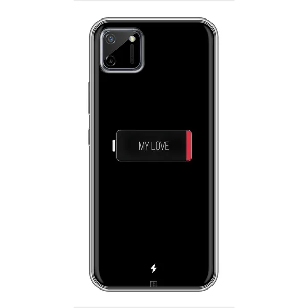 Чехол с принтом «Love battery» для Realme C11