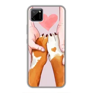 Чехлы с собаками для Realme C11 (VPrint) (Любовь к собакам)