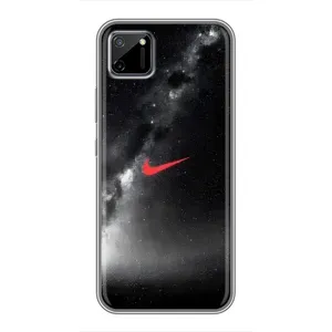 Чехол для Realme C11 - с принтом Найк (AlphaPrint) (Найк красный)