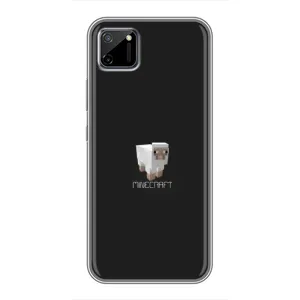 Чехол Майнкрафт на Realme C11 (AlphaPrint) Minecraft (Овечка Майнкрафт)