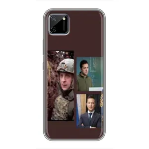 Чехол для Realme C11 (AlphaPrint - с принтом Зеленского) (Президент)