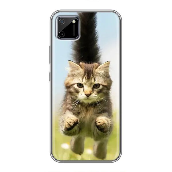Чехол с принтом «Прыжок кота» для Realme C11