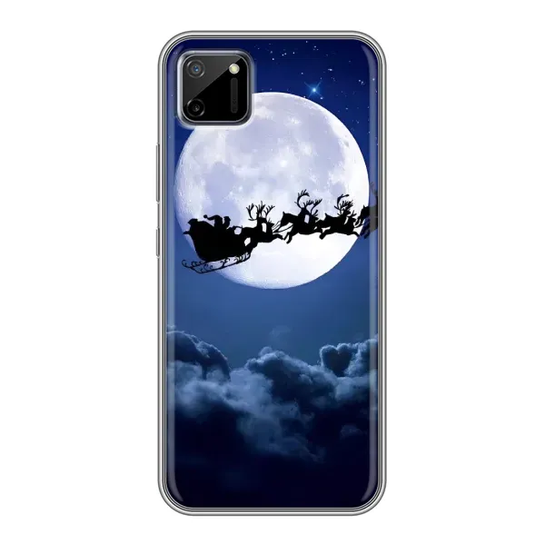 Чехол с принтом «Санта - луна» для Realme C11 Чехол с принтом «Санта - луна» для Realme C11