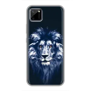 Чехол со Львом для Realme C11 (VPrint) (Синий Лев)