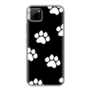Чехлы с собаками для Realme C11 (VPrint) (Следы собаки)