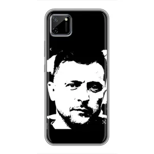 Чехол для Realme C11 (AlphaPrint - с принтом Зеленского) (Зеленский АРТ)