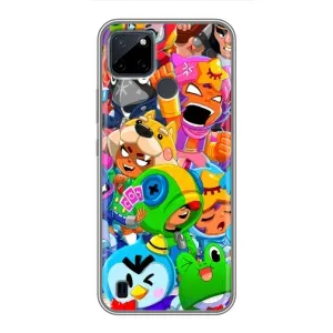 Чехол с принтом «Герои Бравл Старс» для Realme C12
