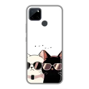 Чохол з малюнком кіт на Realme C12 (Коти в окулярах)