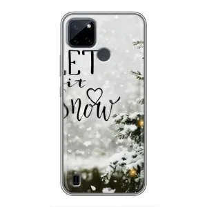 Новорічні, Святкові Чохли для Realme C12 - 2024 год (Let it snow)