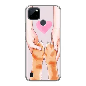 Чохол на РеалМе Ц12 з Котиками (VPrint) (Любовь до котиків)