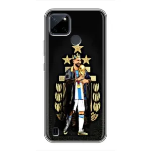 Чехлы для Realme C12 (Leo чемпион) (AlphaPrint) (Месси Король)
