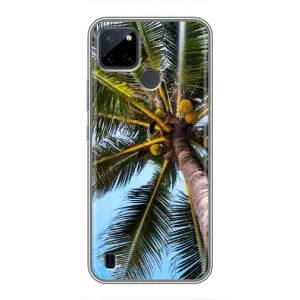 Силиконовый чехол с КАРТИНКАМИ лето для Realme C12 (AlphaPrint) (Пальма)