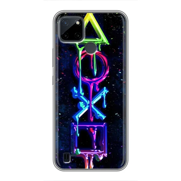 Чехол с принтом «Pleystation лого» для Realme C12