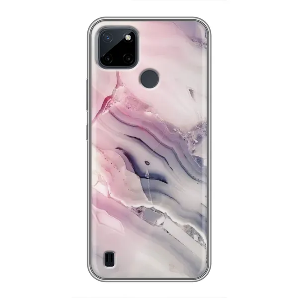 Чехол с принтом «Пурпурный Мрамор» для Realme C12