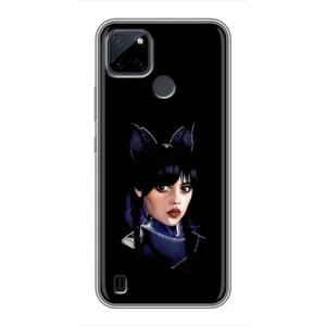 Чохли Венсдей на Realme C12 Уенсдей (AlphaPrint) (серйозна Венздей)