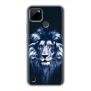 Чохол з картинкою ЛЕВ для Realme C12 (VPrint) (Синій Лев)