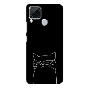 Чохол з малюнком кіт на Realme C15 (Байдужий кіт)