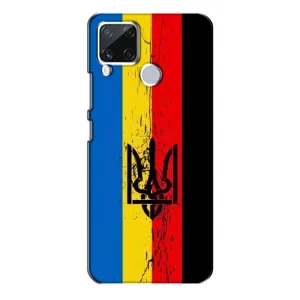 Украинские Чехлы для Realme C15 с картинкой УПА (AlphaPrint) (Флаг УПА)