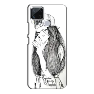 Чохол з друком для Realme C15 - (Мода) (AlphaPrint) (Фото дівчини)