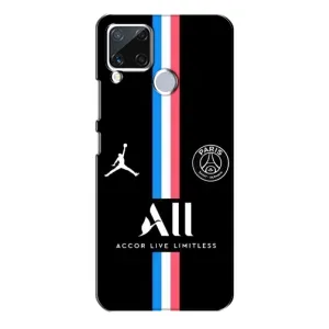 Чехлы PSG для Realme C15 (AlphaPrint) (футболка ПСЖ)