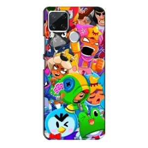Чехол для Realme C15 Бравл Старс (VPrint) (герои Бравл Старс)