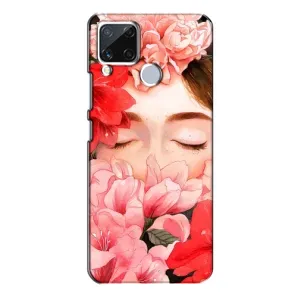 Чехлы (ART) Цветы на Realme C15 (VPrint) (Очі в квітах)