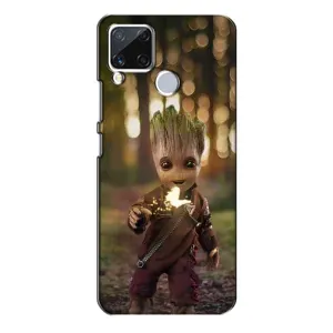 Чехол МАРВЕЛ для Реалми С15 (AlphaPrint) (I am Groot)