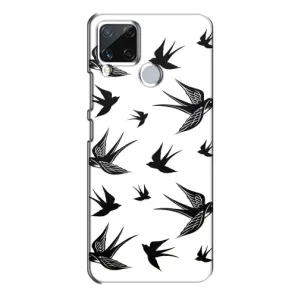 Чохол з пташками на Realme C15 (VPrint) (Ластівки)