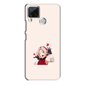 Чехлы Персонажи Аниме Наруто для Realme C15 (AlphaPrint) (Лайк Сакура)