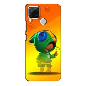 Чехол для Realme C15 Бравл Старс (VPrint) (Мальчик Леон)