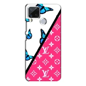 Бренднові Чохли для Realme C15 - (PREMIUMPrint) (Мода LV)