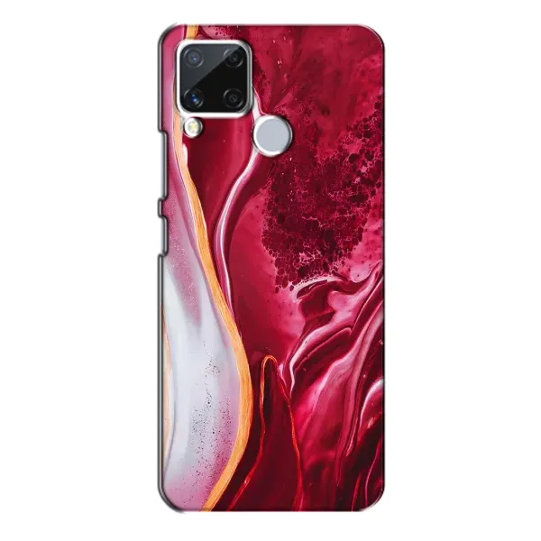 Чохол з принтом «Мрамор червоний» для Realme C15 Чохол з принтом «Мрамор червоний» для Realme C15