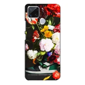 Бренднові Чохли для Realme C15 - (PREMIUMPrint) (Nike цветы)