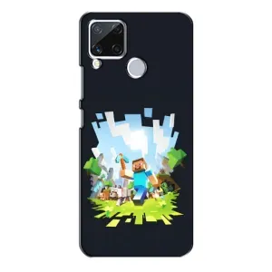 Чохол Майнкрафт на Realme C15 (AlphaPrint) Minecraft (персонажі Minecraft)